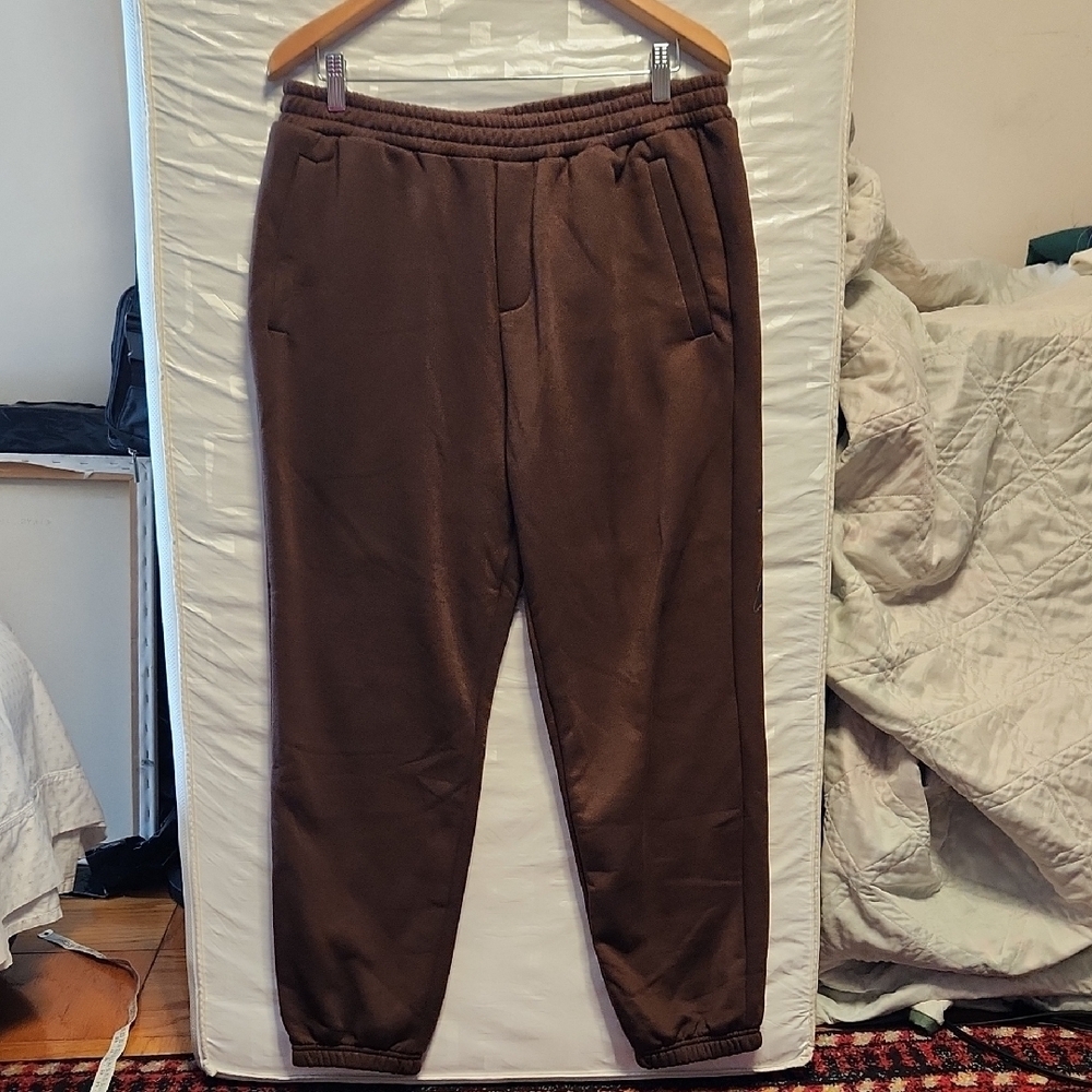 Men's Brown Angels Wings Sweatpants Jogger sz M